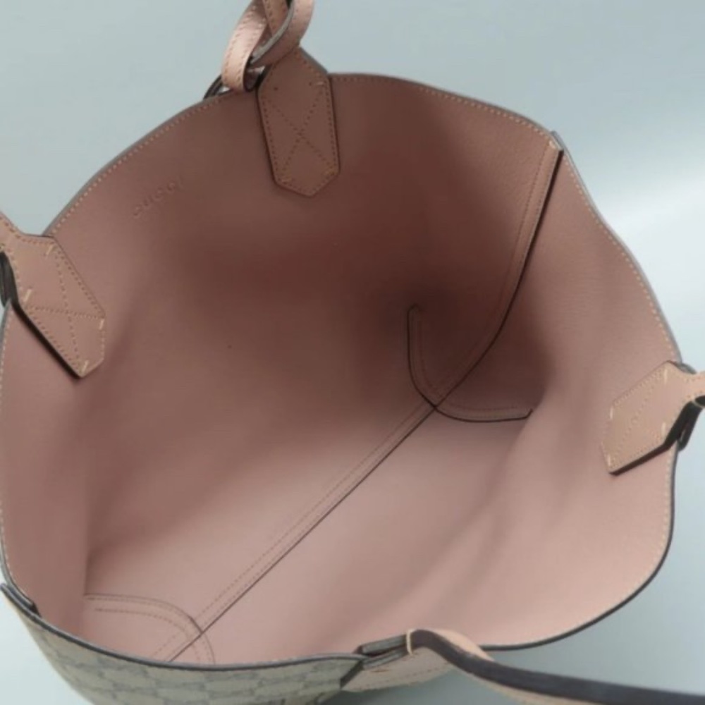 100% Authentic GUCCI Brown Canvas Tote Bag - Picture 10 of 12